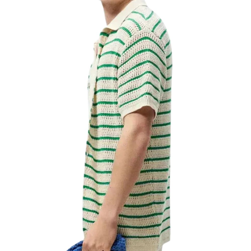 Men's knit polo shirt