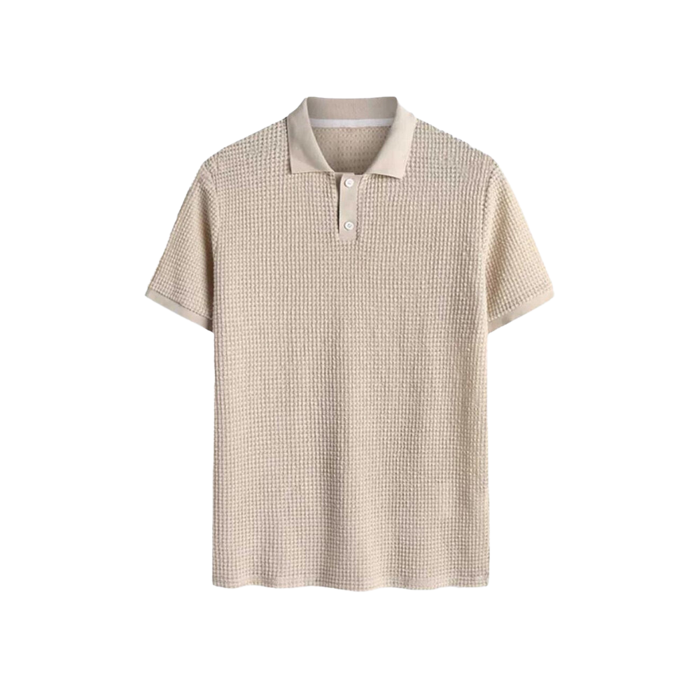 Men's lightweight knit polo shirt