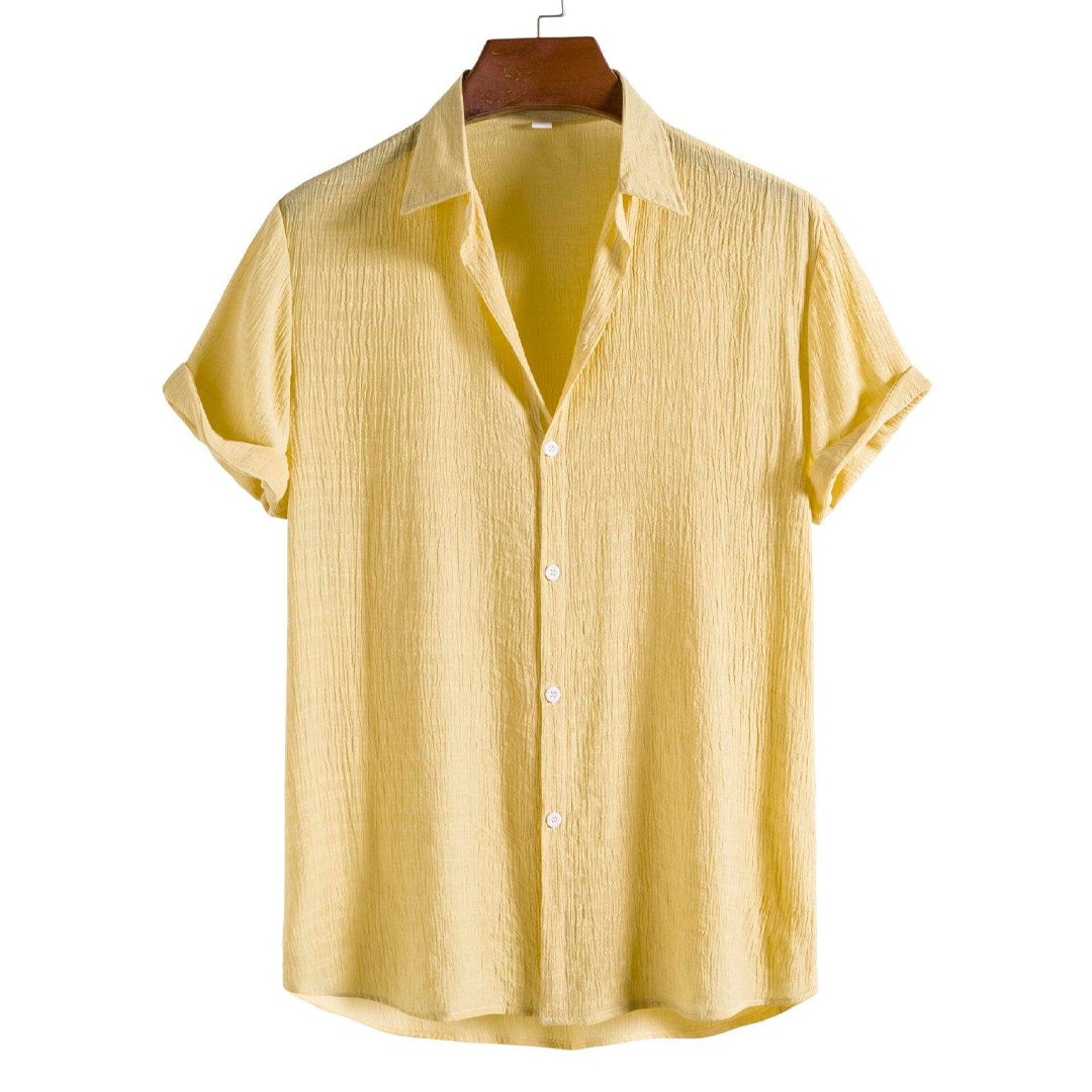 Modern basic short-sleeved shirt