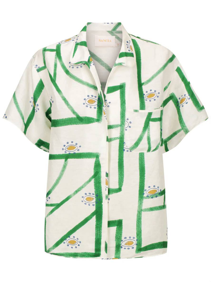 ensemble tenue imprimé à fleurie boutonnage col chemise manches courtes femme décontracté ample casual deux pièces