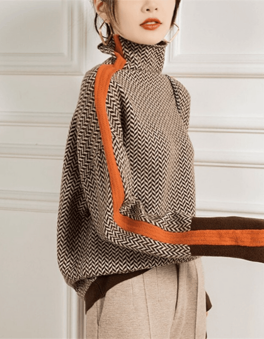 Jully striped long sweater