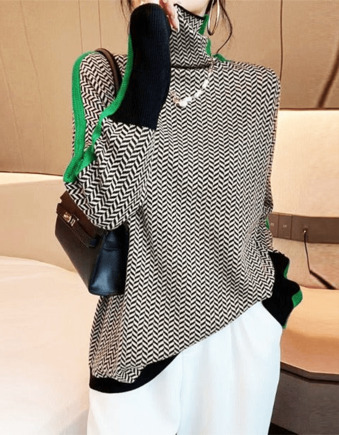 Jully striped long sweater