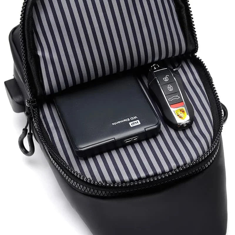 SyncPack • Waterproof Crossbody Bag with USB Port